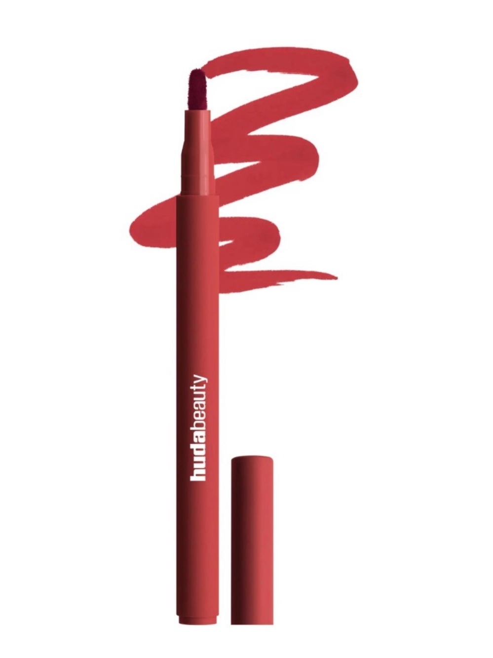 Huda Beauty Lip Contour Lip Stain for 12-Hour Wear | Cherry Red | New Authentic